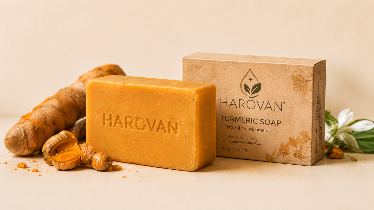 HAROVAN soap with turmeric and natural ingredients